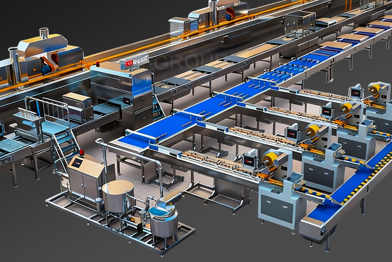 Лінія виробництва тортів з центральною начинкою/кексів